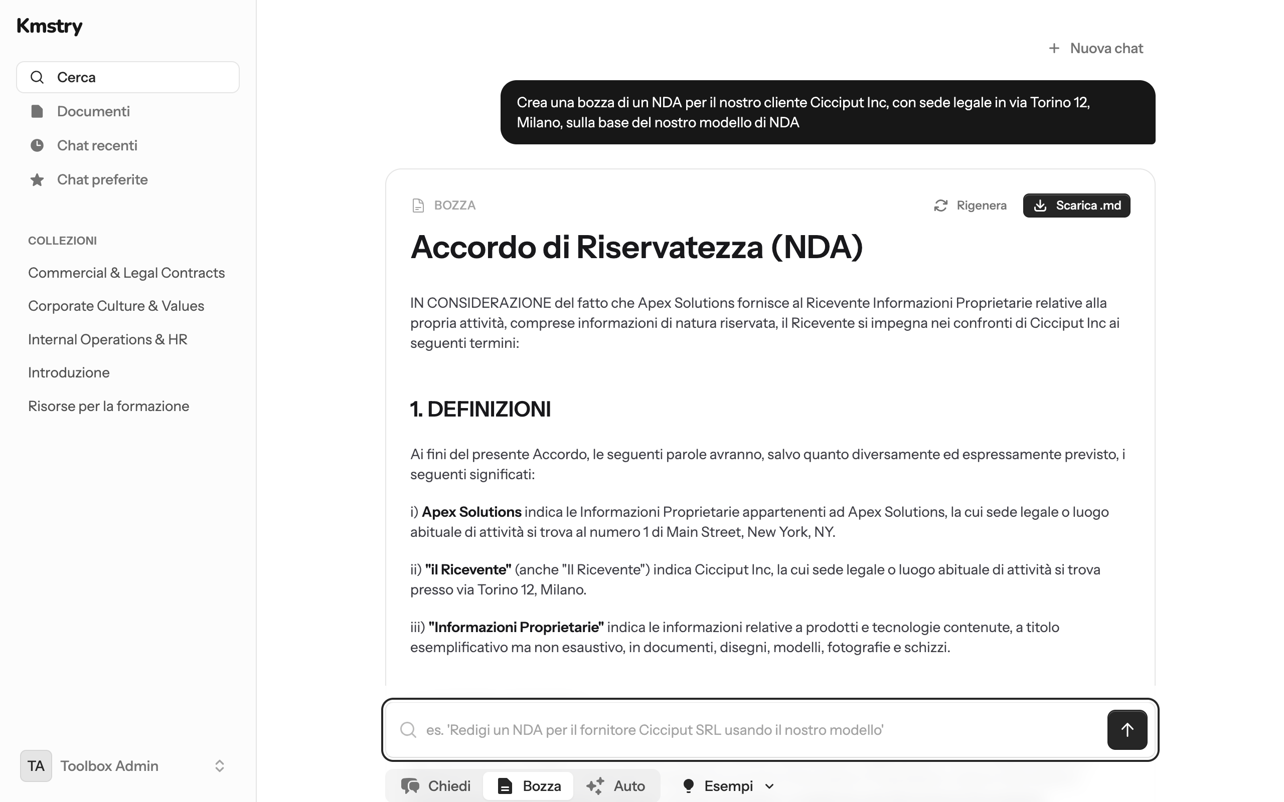 Drafting a new document from an existing one